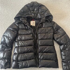 Moncler Shiny Black Puffer Jacket